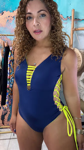 Bahamas One Piece Reverse Nevy Blue
